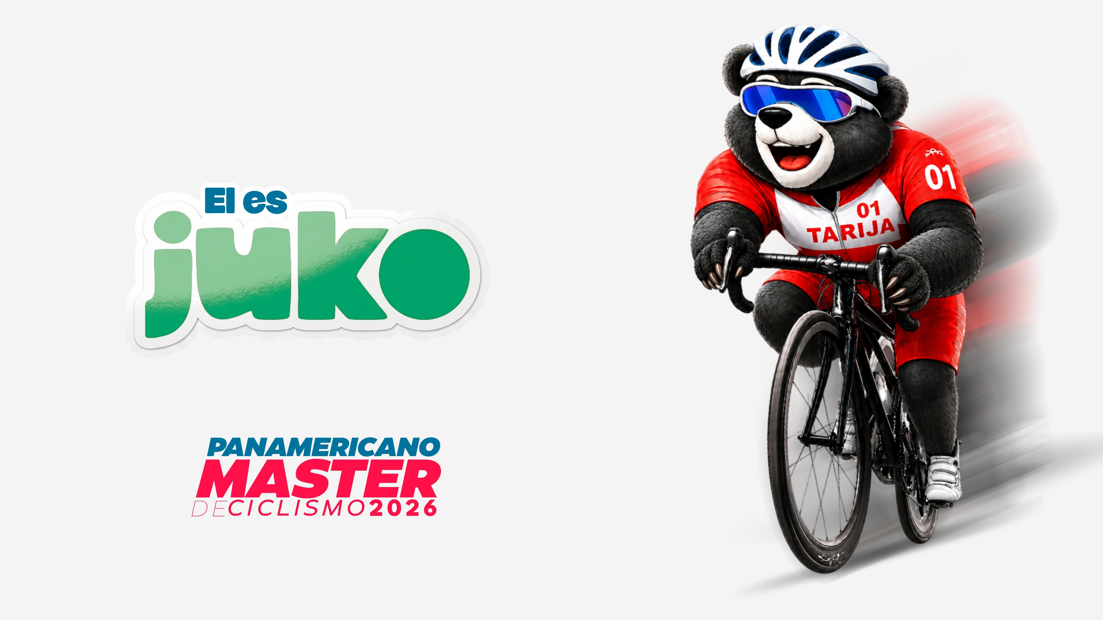 Juko, el jucumari ciclista y mascota del Panamericano Máster 2026